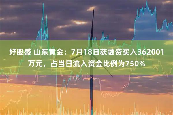 好股盛 山东黄金：7月18日获融资买入362001万元，占当日流入资金比例为750%